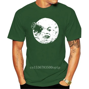 Georges Melies Marškinėliai Kelionę Į Mėnulį Derliaus Silent Klasikinis Filmas T-Shirt Pagal Užsakymą Pagaminti Marškinėliai