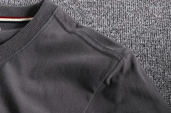 GUSTOMERD Klasikinis Atspausdinta Marškinėliai Vyrams, Atsitiktinis O-neck Slim Kokybės Šlifavimo Vyrų Drabužių Medvilnės vientisos Spalvos vyriški T Shirts