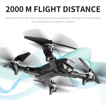 HJ38 GPS Drone WiFi Quadcopter 4K vaizdo Kamera Drone, Sulankstomas RC Drone HD Kamera FPV 120° Dual Camera Profesinės Oro Fotografija