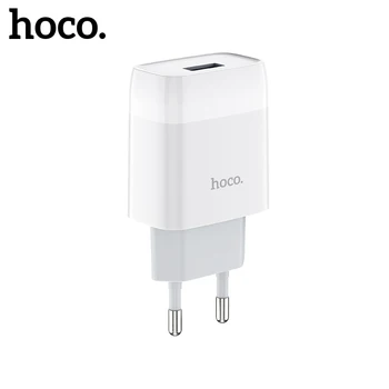 Hoco 5V 2.1 USB Sieninis Įkroviklis iPhone 12 Pro Max Greitai Keliauti Įkroviklis ES Kištuko Telefono Adapteris, Skirtas 