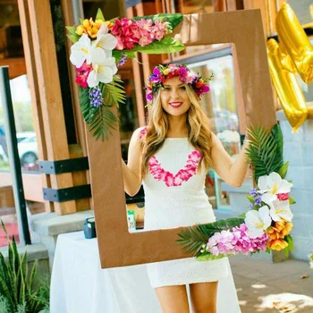 HUIRAN Dirbtinių Gėlių Girlianda Havajų Gėlė Karoliai Havajų Dekoracijos Havajai Partija Pasisako Vasarą Šalies Prekių