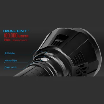 IMALENT MS18 LED Žibintuvėlis CREE XHP70 100000 LM Vandeniui Įkrauti Žibintuvėlis su Baterija + OLED Ekranas Protingas Įkrovimas