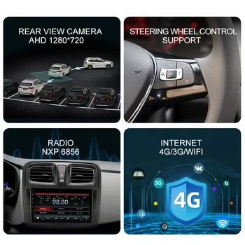 ISUDAR V57S Android Navigacija Radijo Renault Logan 2 2012 - 2019 Sandero 2 - 2019 Automobilio Multimedijos Vaizdo Grotuvas, 2 Din