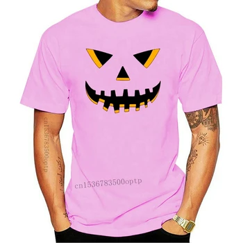 Jack O' Lantern Besišypsantys Moliūgų Helovinas Veido T-Shirt Juokingas Naujas Unisex Juokingi Marškinėliai