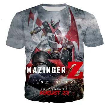 Japonijos Mazinger Z T Marškinėliai Vyrams/moterims 3D Mazinger Z Atspausdintas T-shirt Mados Atsitiktinis Harajuku Streetwear Viršūnes Dropshipping