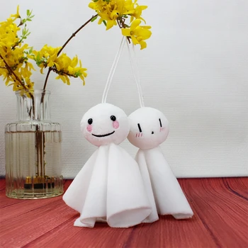 Japonijos Teruterubozu Mielas Pliušinis Saulėtas Lėlės Žaislas Cosplay Pakabukas Kabo Ornamentu paketų prižiūrėtojų raktinę Apdailos Dovana Mergaitėms