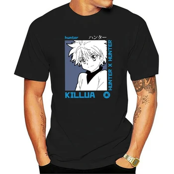 Japonų Anime, Hunter X Hunter Marškinėliai Vyrams Kawaii Hisoka Grafinis Tees Viršūnes Harajuku Animacinių filmų Killua T-marškinėliai, Unisex Marškinėlius Vyras