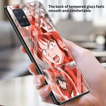 Japonų manga Inuyasha Stiklo Telefono dėklas Samsung Galaxy A50 A51 A72 5G A70 A21s A31 M31 A30 A91 A40 A41 M51 A10 M30s Dangtis