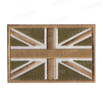 Jungtinė Karalystė Britanijos Nacionalinės Vėliavos Siuvinėjimo pleistras Emblemos Emblema karinės Armijos 8*5cm Aksesuaras Kablys ir Kilpa Taktinis