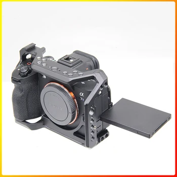 Kamera Narve Įrenginys Rankena Rankena Viršuje Kabelio laikiklis tvirtinimas Sony Alpha 7S III A7sIII Stabilizatorius Forma-Tinka Apsauginis Rėmas
