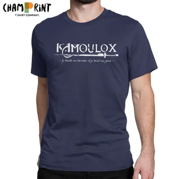 Kamoulox Kaamelott King Arthur Vyrų Marškinėliai Vintage Marškinėliai Trumpomis Rankovėmis Įgulos Kaklo Marškinėliai Medvilnė, Klasikinis Viršūnės