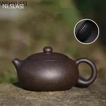 Kinijos Yixing arbatos puodą raudonos molio xi shi arbatinukas Raw rūdos rankų darbo virdulys Autentiški Arbatos nustatyti individualų 188 kamuolys skylę filtras 200ml