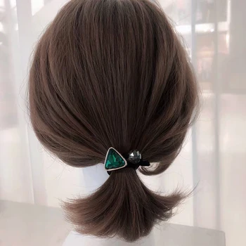 Korėjos Mergaičių Plaukų Aksesuarai Krištolo Rutulį Elastingas Plaukų Juostos Mergaitėms Kalnų Krištolas Plaukų Ryšius Plaukų Guma Moterų, Mergaičių Hairband