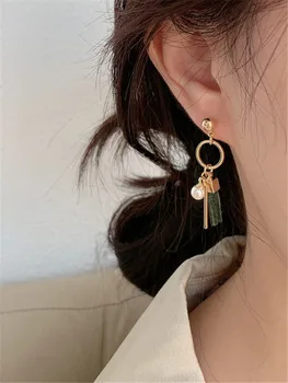 Kshmir Nauji moteriški auskarai kutas retro mados apvalus auskarai juodi auskarai kratinys mergaičių mados juvelyrika dovana 2021