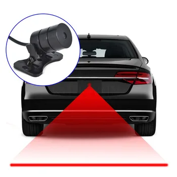 LED Automobilių, Motociklų Lazerio Priešrūkinis Žibintas Stabdžių Susidūrimo Uodega Lempa Auto Moto Stabdymo Stovėjimo Signalas Įspėjamieji Žibintai Automobilio Rūko Žibintas