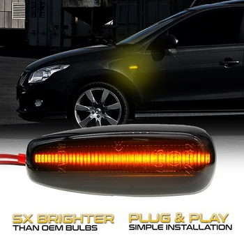LED Dinaminis Šoninis Gabaritinis Žibintas Posūkio Signalo Rodyklių Indikatorių Lempos Hyundai i30 CW FD Elantra Touring Avante HD Azera TG Grandeur