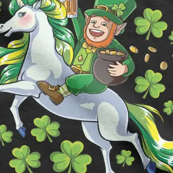 Leprechaun Jojimo Vienaragis T-Marškinėliai Vyrams, T Marškiniai Airijos Shamrock St Patrick ' s Day Dovanos Vintage Marškinėliai