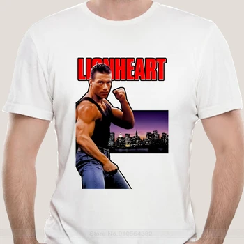 Lionheart Filmo Plakatas Ver 1 Jean-Claude Van Damme Marškinėliai (Juodas) S 5Xl vyras prekės teeshirt vyrų vasaros medvilnės marškinėliai