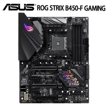 Lizdas AM4 Asus ROG STRIX B450-F ŽAIDIMŲ Plokštė AMD B450 DDR4 64GB PCI-E 3.0 M. 2 HIFI AMD Ryzen B450 Žaidimų Placa-Mãe AM4