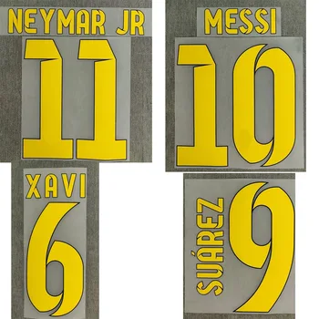 M. m Messi Nameset Neymar JR Suarez Xavi Kamenis Spausdinimo Futbolo Pleistras Ženklelis