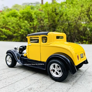 Maisto 1:24 Naujų 1929 Ford Modelis geltonas Lydinys Automobilio Modelį Amatų, apdailos kolekcijos žaislas įrankiai, dovanos su spaudimu Išgauto lydinio automobilio modelį
