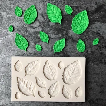 Medžio Klevo Lapų Forma Silikono Minkštas Tortas Dekoravimo Priemonės, Šokoladas, Kepimo Formos 3D Sugarcraft Dervos Molio Namų Bakeware