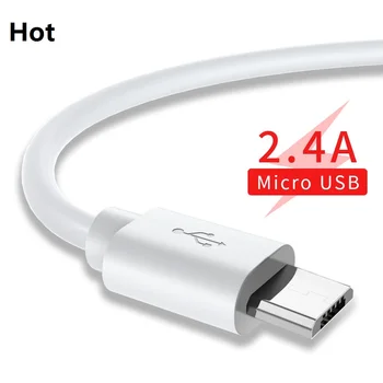 Micro USB Kabelis 2A Microusb Greito Įkrovimo Kroviklis Duomenų Kabelis Laido 90 Laipsnių USB Kabel už Xiaomi Redmi 5 Pastaba 4 Pro 6A 6 Plius