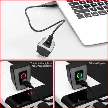 Mini USB Įkrovimo Dviračio Šviesos diodų (LED) Dviračių Galiniai Žibintai MTB užpakalinis žibintas 5 Režimu Naktį Saugos Dviračių Įspėjamasis Žibintas Šalmas Atgal Lempa