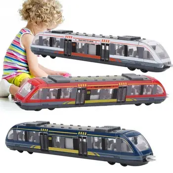 Modeliavimo Metalų Lydinio, Greitųjų Geležinkelių Diecast Traukinio Žaislo Modelis, Švietimo Žaislai Vaikams Kolekcija Dovanų Lydinio Modeliavimas Traukinys