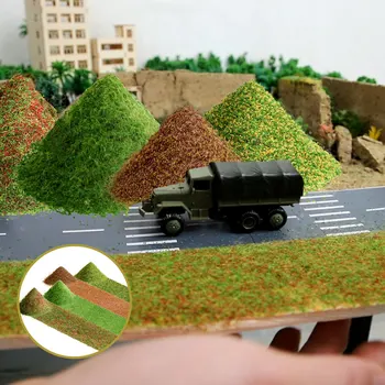 Modelis Statinio Žolės Reljefo Modeliavimas Žemės Milteliai Lapai Geležinkelio Traukinio Wargame Kraštovaizdžio Peizažas Diorama Priedai