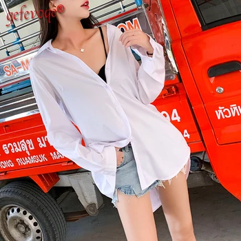 Moterų Pavasario Vasaros Korėjos Drabužių Plius Dydžio Kietieji Ilgai Marškinėliai Mini Suknelė Atsitiktinis Pagrindinio Šifono Paplūdimio Palaidinė 2021 Roupas Feminina