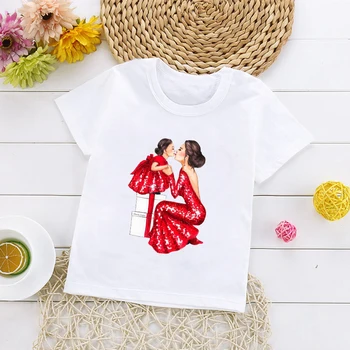 Motinos Ir Vaiko Meilė, Gyvenimas Puikus Spausdinimas Viršūnes Tee Vasaros Super Mama Baby Girl Marškinėlius 