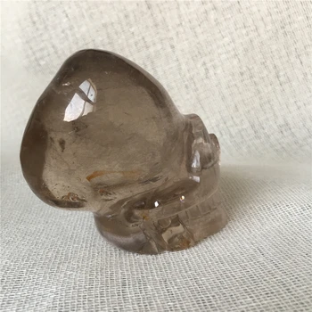Natūralus Dūminis kvarcas krištolo kaukolės parduoti Akmenys ir kristalai namo apdaila dekoratyvinis kristalų crania