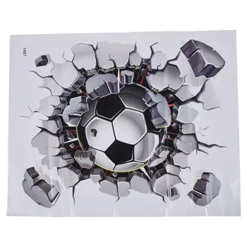 Naujas 3D Futbolo Siena Lipdukas PVC Meno Futbolo Kreko Decal Berniukai Kambario Sienų Dekoras
