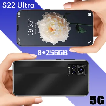 Naujas atvykimo Išmanųjį telefoną S22 Ultra 6.7 colių 8+256 GB 