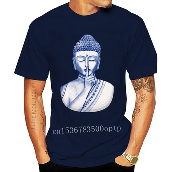 Naujas Budha Marškinėliai Shh netrukdyti Buda Marškinėliai trumpomis Rankovėmis Grafinis Tee Marškinėliai Įdomus, Plius dydis 100 Procentų Medvilnės Vyrų Marškinėlius