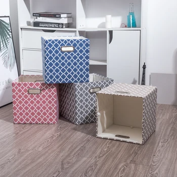 Naujas Cube Lankstymo talpinimo Drabužių Saugojimo Dėžės Žaislams Organizatoriai Krepšelius Darželio Biuro Spinta Lentyna Konteineris, 2 dydis