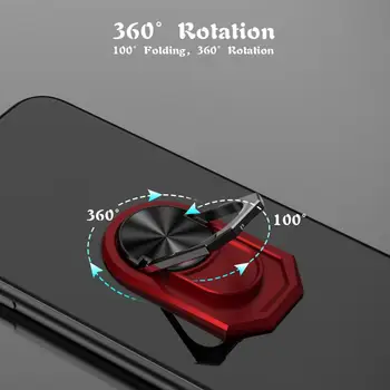 Naujas Metalo Mobiliojo Telefono Lizdo Laikiklį Universalus 360 Laipsnių Sukimosi Piršto Žiedo Laikiklis Magnetinis Sulankstomas Stovas Laikiklis Priedai