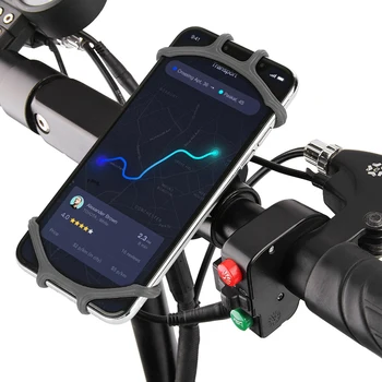 Naujas Silikoninis Dviračių Telefono Turėtojas Motociklo Mobiliojo Telefono Stovas Dviratį GPS Segtuko Greitai Prijungti IPhone 12 11 Pro Max 7 8 Plus X