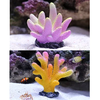 Naujas Spalvingas Akvariumas Dirbtinį Koralų Rifas Dekoracija Sode Žuvų Bakas Mini Koralų Augalų Apželdinimas Ornamentu