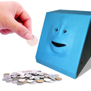 Naujų Kūrybinių Piggy Bank Žmogaus Veido Pinigų Valgyti Lauke Taupymo Dėžutė Monetų Dėžutė Pinigų Monetos Taupymo Banko Vaikams Dovanų Mašina 2020 M.