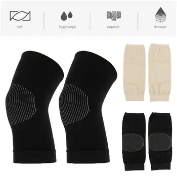Oro kondicionieriumi kambaryje, besiūliai kvėpuojantis antkelius Sportinę Sporto Kelio kojinių Kneepad šiltas moterų kelio sąnario-ultra plonas