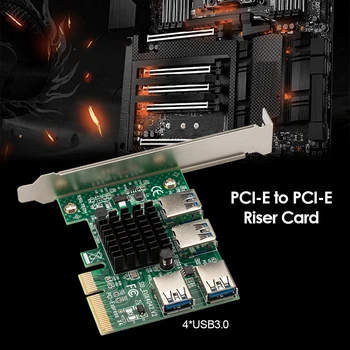 PCI-E PCI-E Riser Kortelės Adapteris SATA Extender 