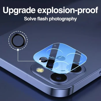 Pilnas draudimas vaizdo Kameros Objektyvo Apsaugos Stiklo iPhone 12 11 Pro Max XS Grūdintas Stiklas iPhone 12 mini X XR Atgal Objektyvo Stiklas