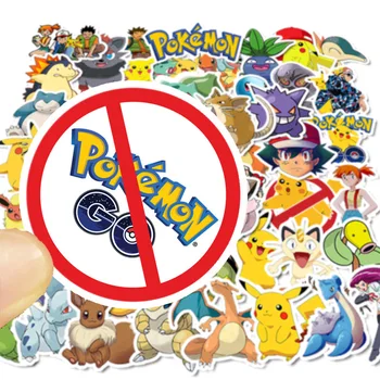 Pokemon eiti Psyduck Animacinių filmų Lipdukai Vandeniui Vinilo Decal Nešiojamas Šalmas Dviračių Bagažo Gitara Automobilių pokemon eiti Lipdukai