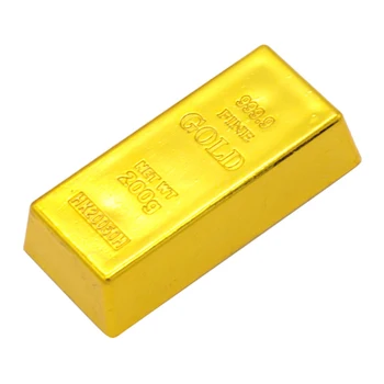 Pranešk Apie Netikrą Aukso Juosta Tauriųjų Metalų Kūrybos Netikras, Dirbtinis Aukso Juostos Atraminis Plastiko Aukso Modeliavimas Paperweigh Rekvizitai Stalo Dekoro Žaislas