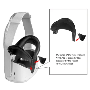 PU Veidą Padengti Atveju Pakeisti Akių Kaukė Trinkelėmis Pagalvėlė Padengti Oculus Quest 2 VR Virtualios Realybės Akiniai, Aksesuarai