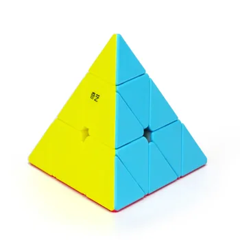 QiYi Qiming Piramidės 3x3x3 Greitis Magic Cube Stickerless Piramidės, Dėlionės Kubeliai Švietimo Žaislai Vaikams