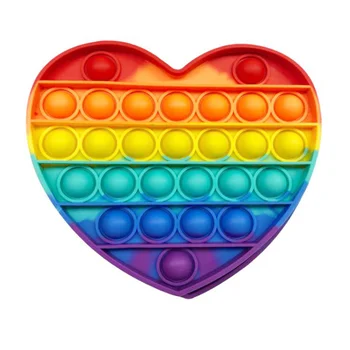 Rainbow Push Burbulas Gyvūnų Fidget Žaislai Jutimo Autizmo Išspausti Streso Atsarginiais Mini Žaislai Žaidimas, Paprasta Dimple Fidget Atsipalaiduoti Žaislas