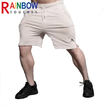 Rainbowtouches Aukščiausios Kokybės Fitneso Šortai vyriški Lauko Sporto Veikia Tupint Kvėpuojantis Medvilnės Atsitiktinis Laisvi Šortai Vyrams